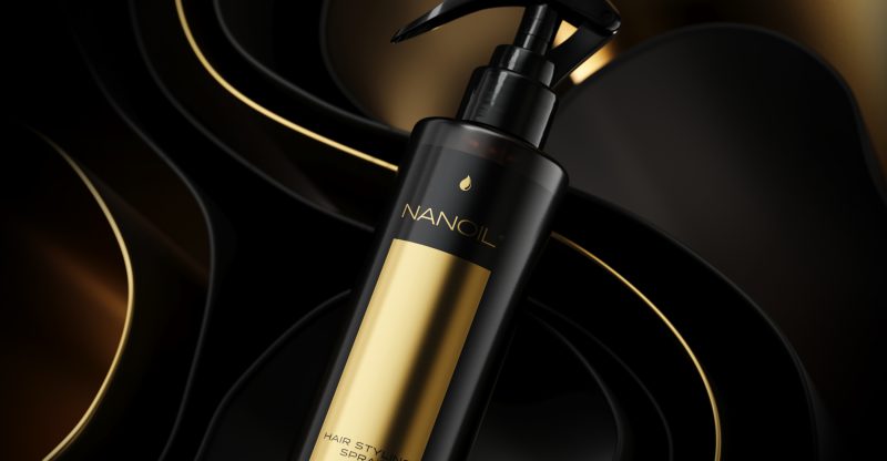 Nanoil hair styling spray